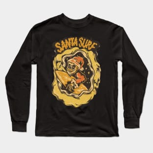 Santa Surf Long Sleeve T-Shirt